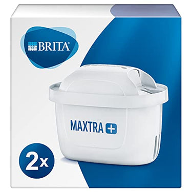 BRITA Wasserfilter-Kartusche MAXTRA+ 2 Stück – Kartuschen für alle BRITA Wasserfilter zur Reduzierung von Kalk, Chlor & geschmacksstörenden Stoffen im Leitungswasser, Weiß im Sale